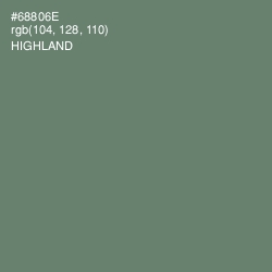 #68806E - Highland Color Image