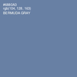 #6880A3 - Bermuda Gray Color Image