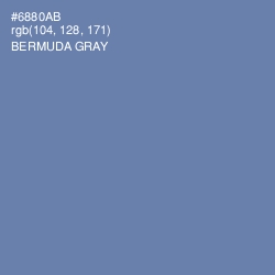 #6880AB - Bermuda Gray Color Image