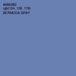 #6880B2 - Bermuda Gray Color Image