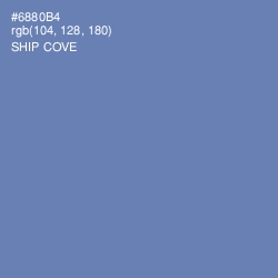 #6880B4 - Ship Cove Color Image