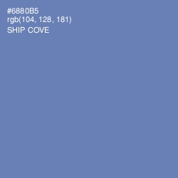 #6880B5 - Ship Cove Color Image