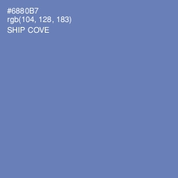 #6880B7 - Ship Cove Color Image