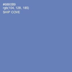 #6880B9 - Ship Cove Color Image