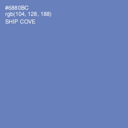 #6880BC - Ship Cove Color Image