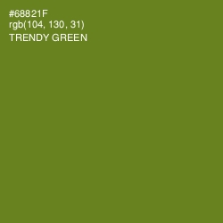 #68821F - Trendy Green Color Image
