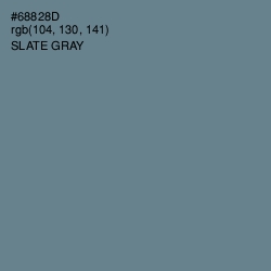 #68828D - Slate Gray Color Image