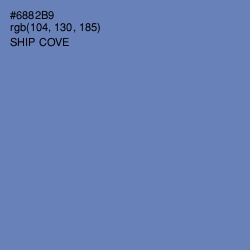 #6882B9 - Ship Cove Color Image