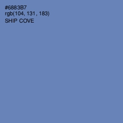 #6883B7 - Ship Cove Color Image