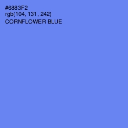 #6883F2 - Cornflower Blue Color Image