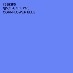 #6883F5 - Cornflower Blue Color Image