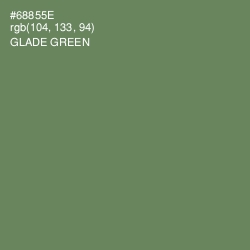 #68855E - Glade Green Color Image