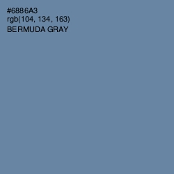 #6886A3 - Bermuda Gray Color Image