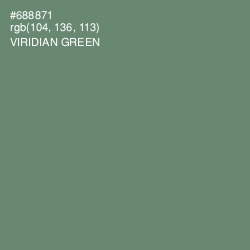 #688871 - Viridian Green Color Image