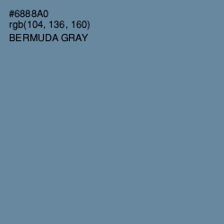 #6888A0 - Bermuda Gray Color Image