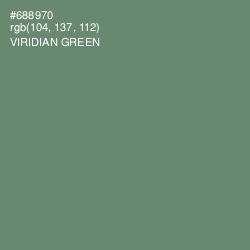 #688970 - Viridian Green Color Image