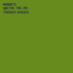 #688B1D - Trendy Green Color Image