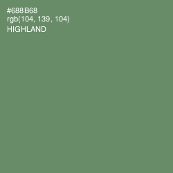 #688B68 - Highland Color Image