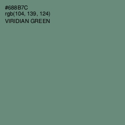 #688B7C - Viridian Green Color Image
