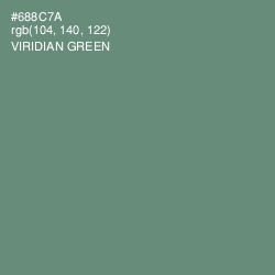 #688C7A - Viridian Green Color Image
