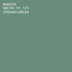 #688D79 - Viridian Green Color Image