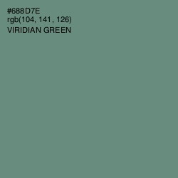 #688D7E - Viridian Green Color Image