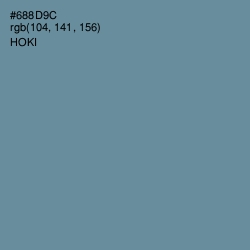 #688D9C - Hoki Color Image