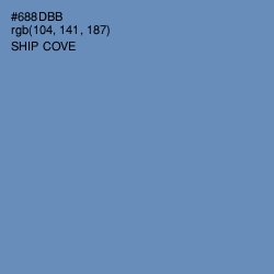 #688DBB - Ship Cove Color Image