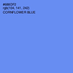 #688DF2 - Cornflower Blue Color Image