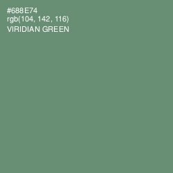 #688E74 - Viridian Green Color Image