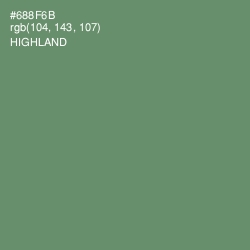 #688F6B - Highland Color Image