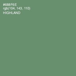 #688F6E - Highland Color Image