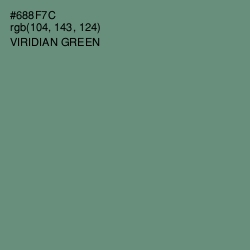 #688F7C - Viridian Green Color Image