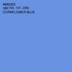 #6893E2 - Cornflower Blue Color Image