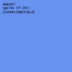 #6893F1 - Cornflower Blue Color Image