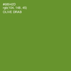 #68942D - Olive Drab Color Image