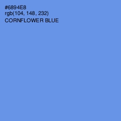 #6894E8 - Cornflower Blue Color Image