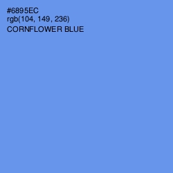 #6895EC - Cornflower Blue Color Image
