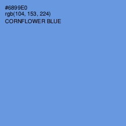 #6899E0 - Cornflower Blue Color Image