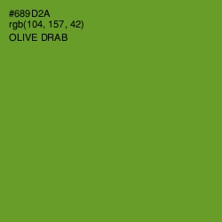 #689D2A - Olive Drab Color Image