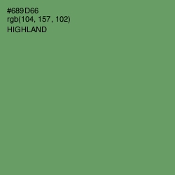 #689D66 - Highland Color Image
