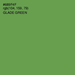 #689F4F - Glade Green Color Image