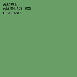 #689F66 - Highland Color Image