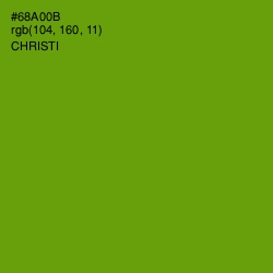 #68A00B - Christi Color Image