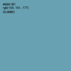 #68A1B1 - Gumbo Color Image