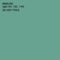 #68A290 - Silver Tree Color Image