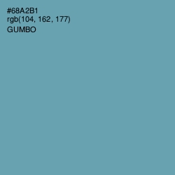 #68A2B1 - Gumbo Color Image