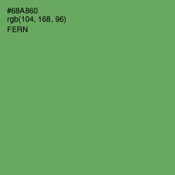 #68A860 - Fern Color Image