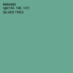 #68A893 - Silver Tree Color Image