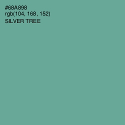 #68A898 - Silver Tree Color Image